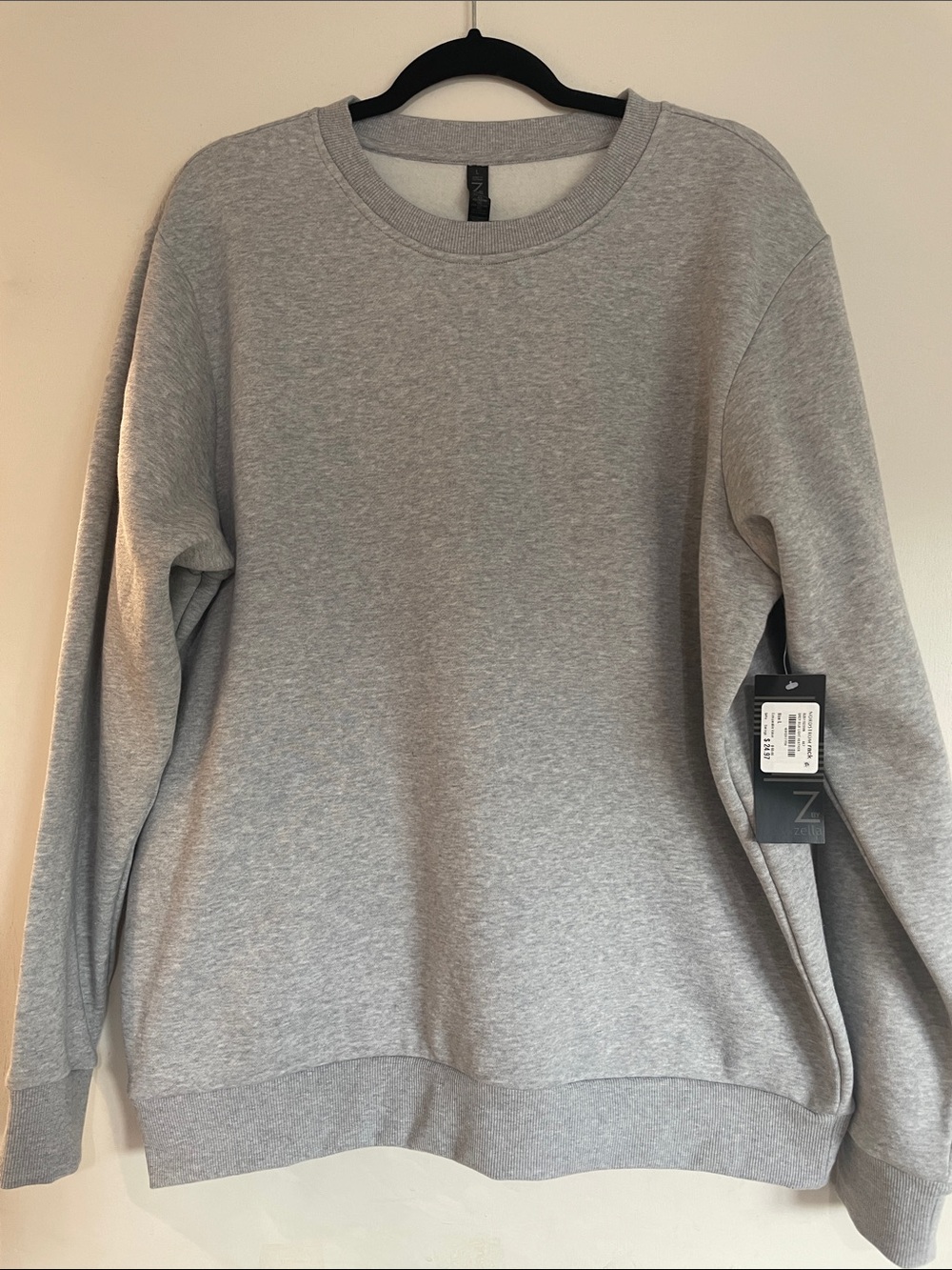 Zella Light Gray Crewneck Sweatshirt